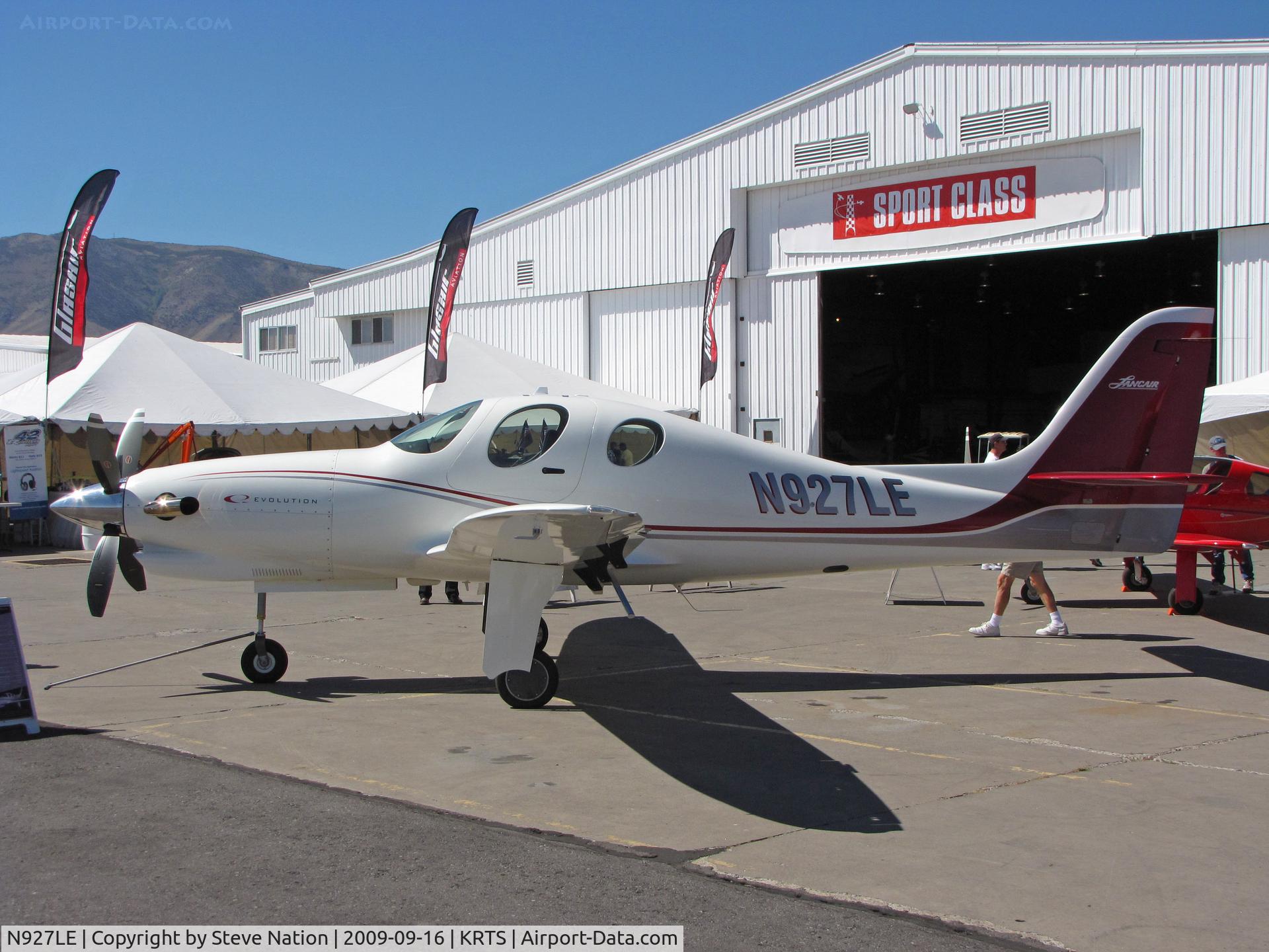 N927LE, 2008 Lancair Evolution C/N EVO-001, 2008 Jcb 5 Inc EVOLUTION @ 2009 Reno Air Races
