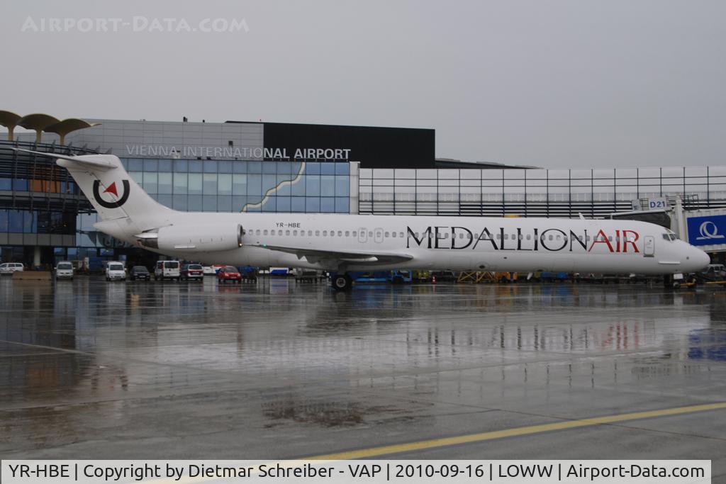 YR-HBE, 1986 McDonnell Douglas MD-83 (DC-9-83) C/N 49396, Medallion Air MD80