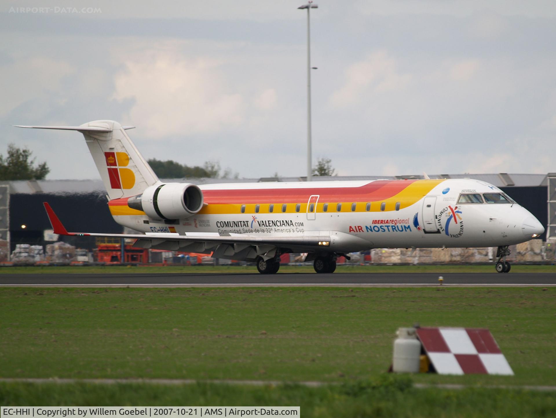EC-HHI, Canadair CRJ-200ER (CL-600-2B19) C/N 7343, Arrival on the 