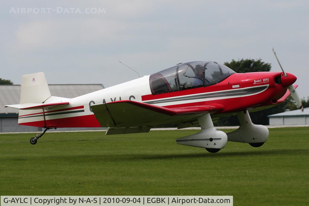 G-AYLC, 1964 CEA Jodel DR-1051 Ambassadeur C/N 536, Arriving onto the Grass at the Rally 2010