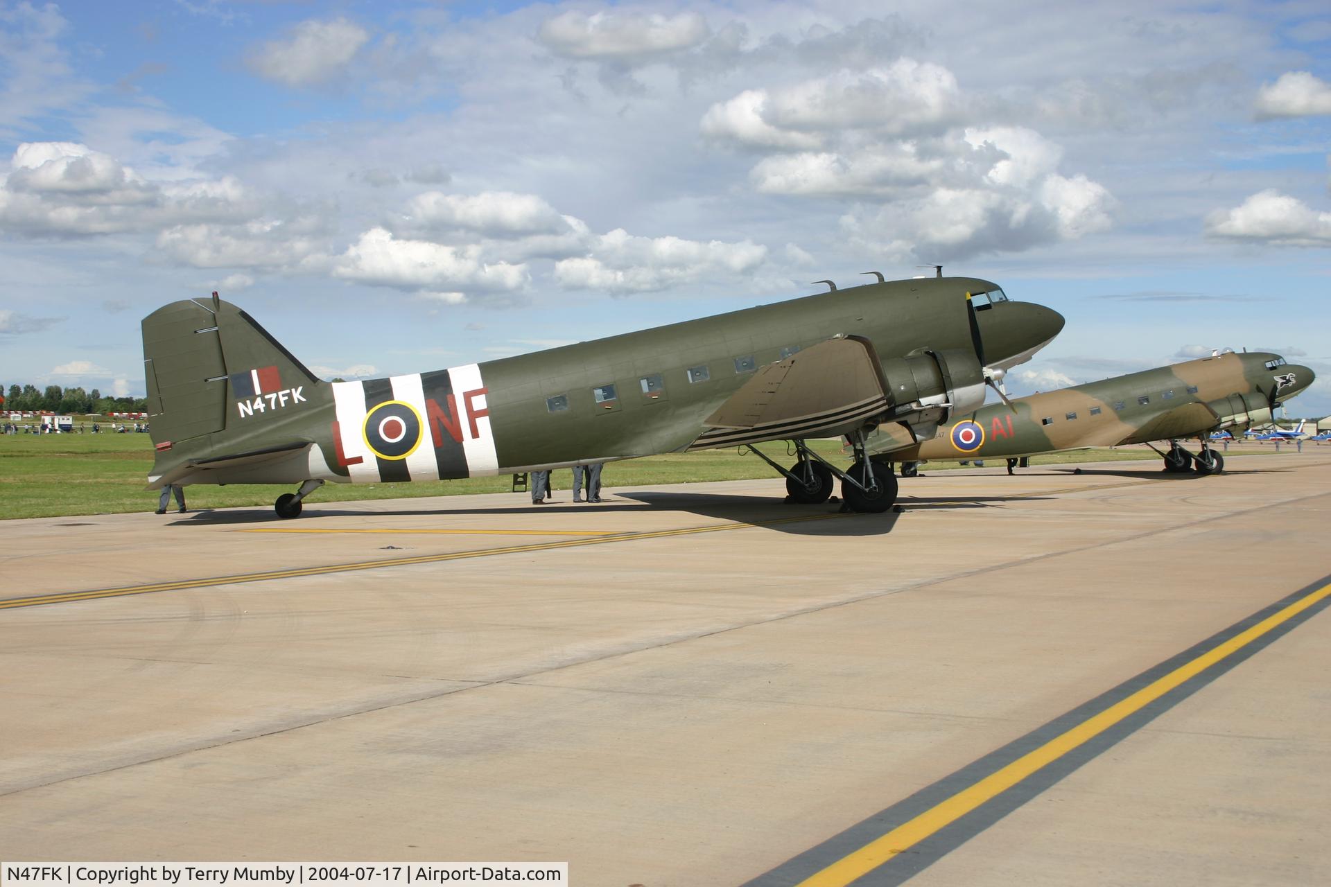 N47FK, 1942 Douglas C-47 C/N 9700, Taken in UK At Fairford  RIAT  2004