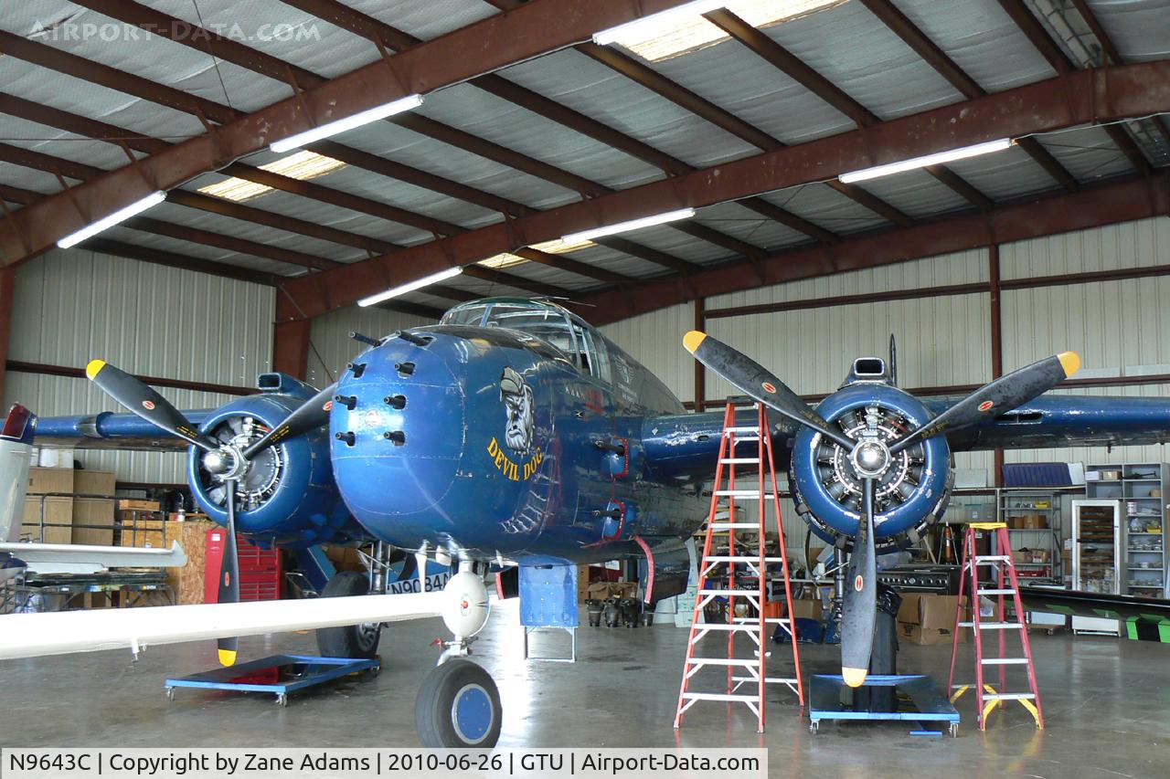 N9643C, 1944 North American B-25J Mitchell Mitchell C/N 108-47512, CAF B-25 Devil Dog At Georgetown Municipal Airport, TX