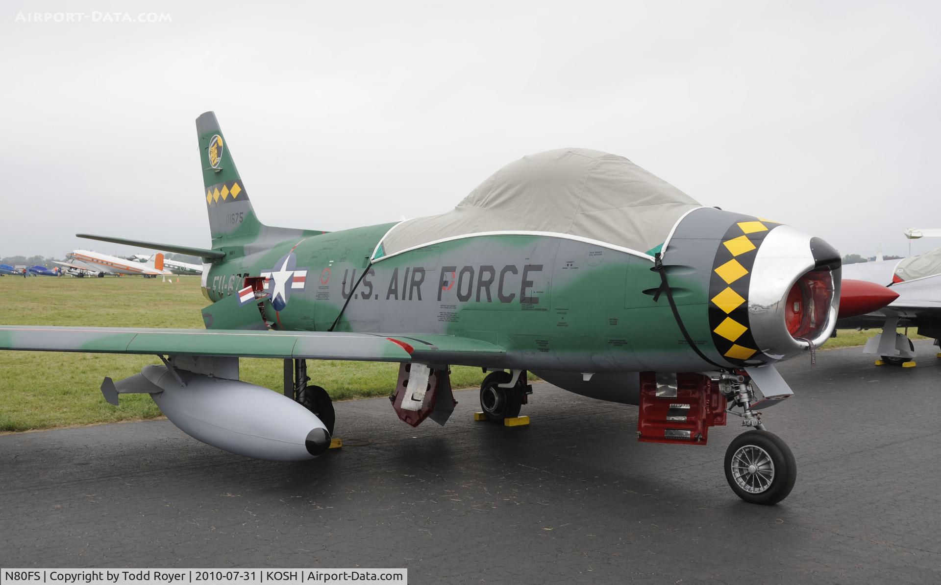N80FS, 1958 Canadair CL-13B Sabre 6 C/N S6-1675, EAA AIRVENTURE 2010
