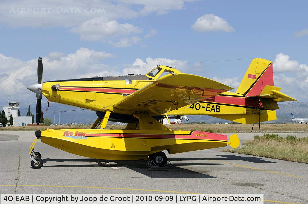 4O-EAB, Air Tractor AT-802F Fire Boss C/N 802A-0294, The AT-802 Fire Boss is used by the Montenegro government to extinguise bush fires.