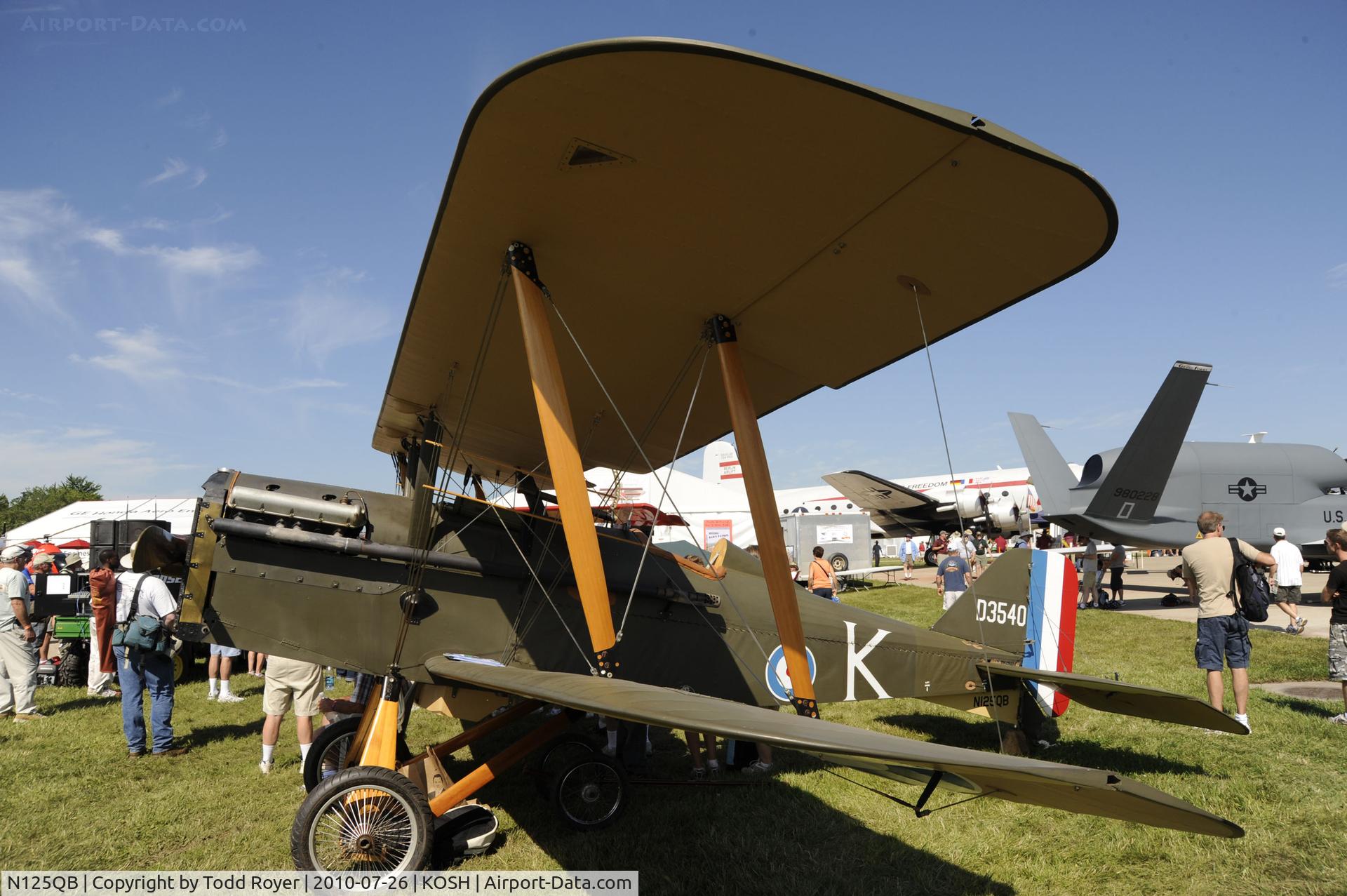 N125QB, Royal Aircraft Factory SE-5A Replica C/N D3540, EAA AIRVENTURE 2010