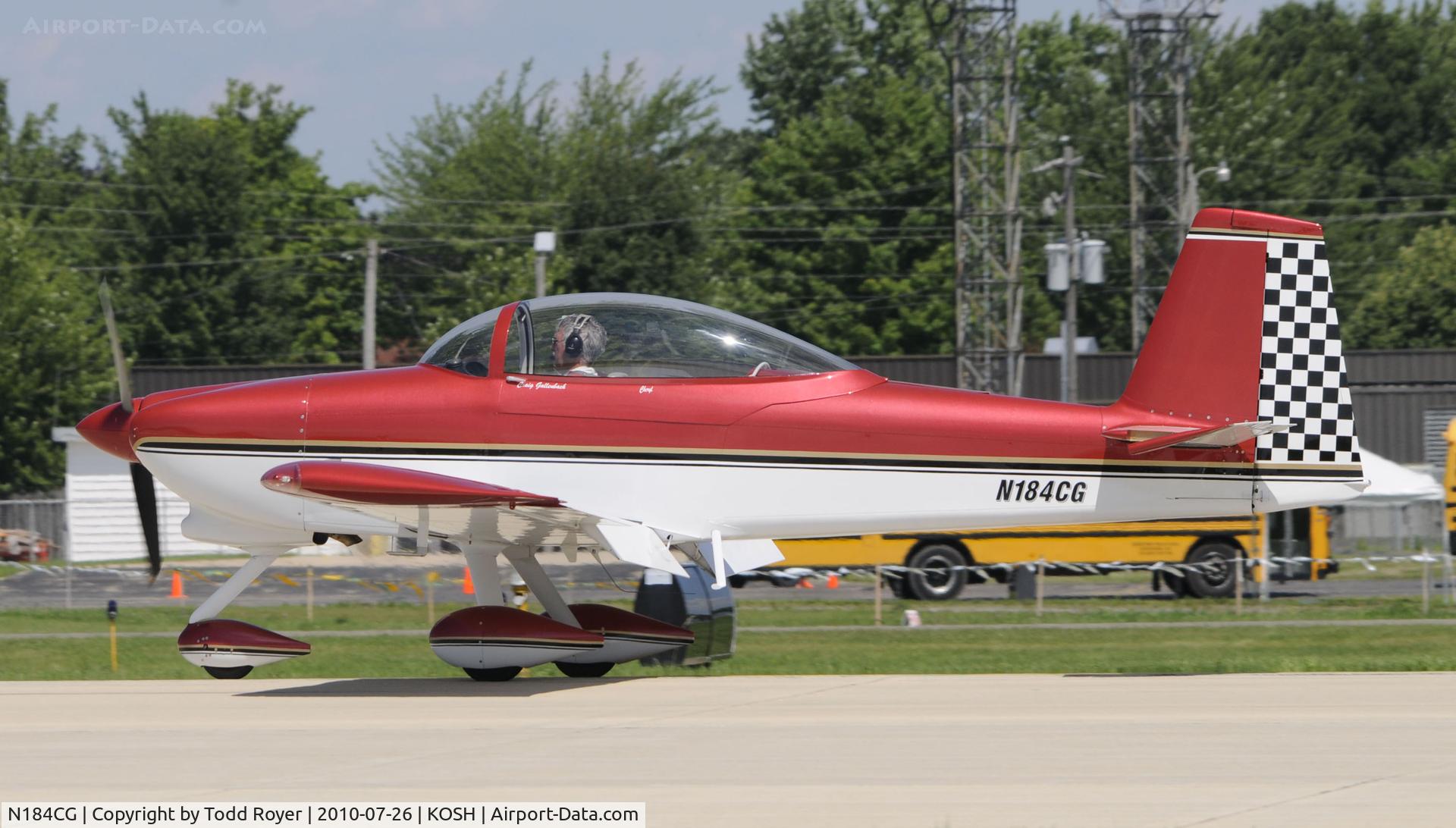 N184CG, 2008 Vans RV-8A C/N 82280, EAA AIRVENTURE 2010