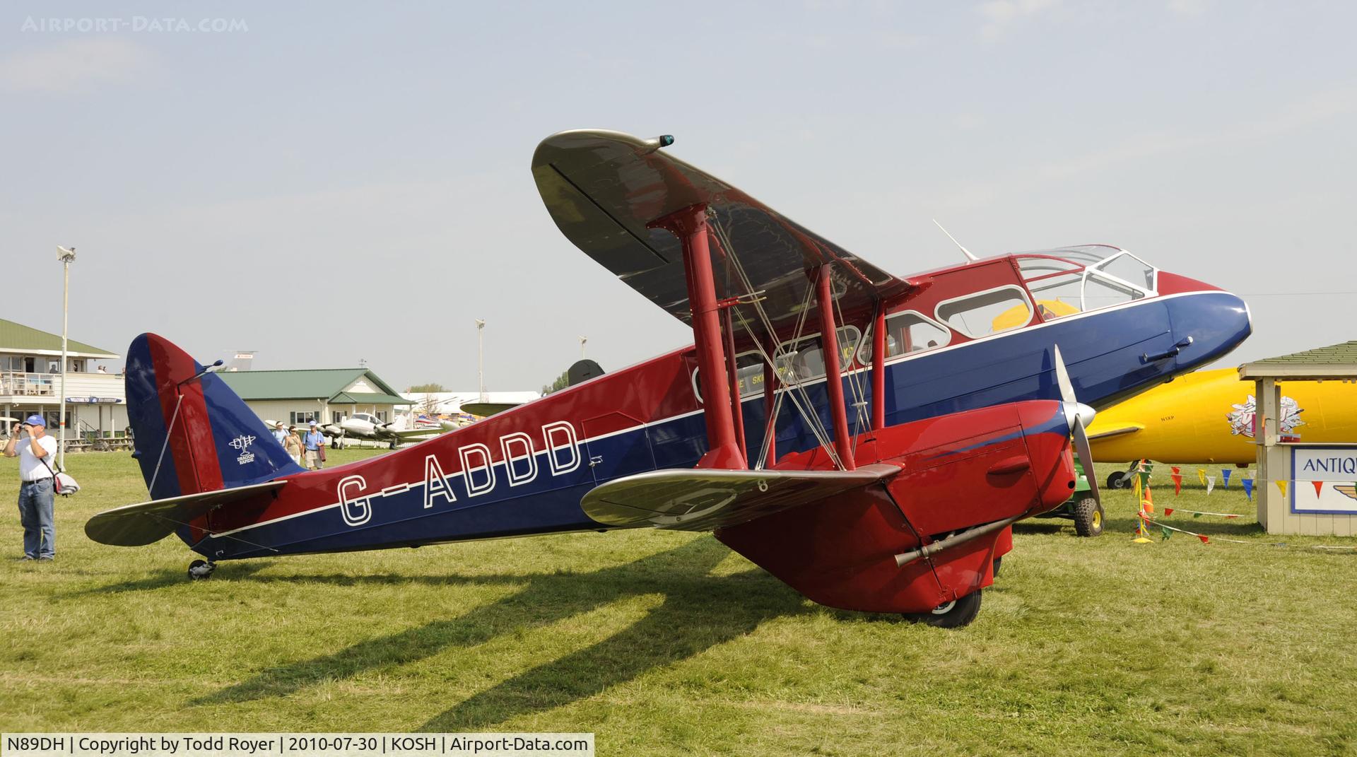 N89DH, 1944 De Havilland DH-89A Dominie/Dragon Rapide C/N 6709, EAA AIRVENTURE 2010