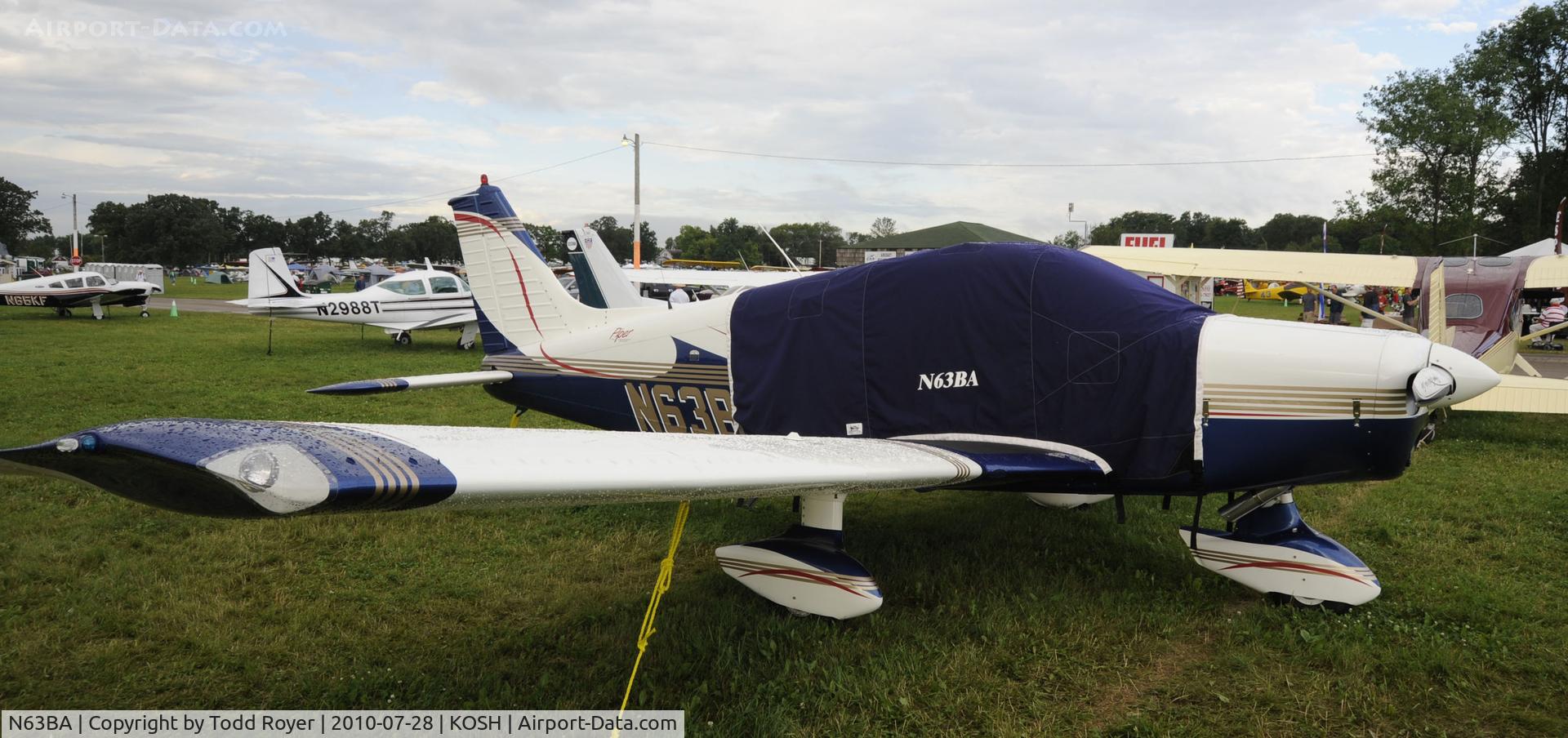 N63BA, 1963 Piper PA-28-180 Cherokee C/N 28-1494, EAA AIRVENTURE 2010