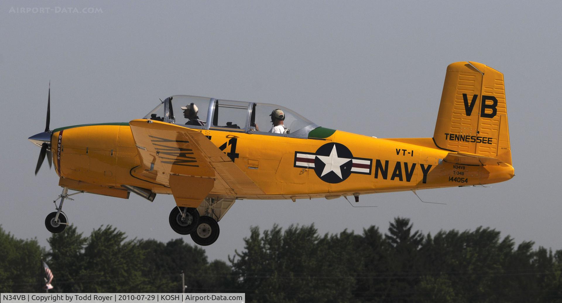 N34VB, Beech T-34A Mentor (45) Mentor C/N BG-361, EAA AIRVENTURE 2010