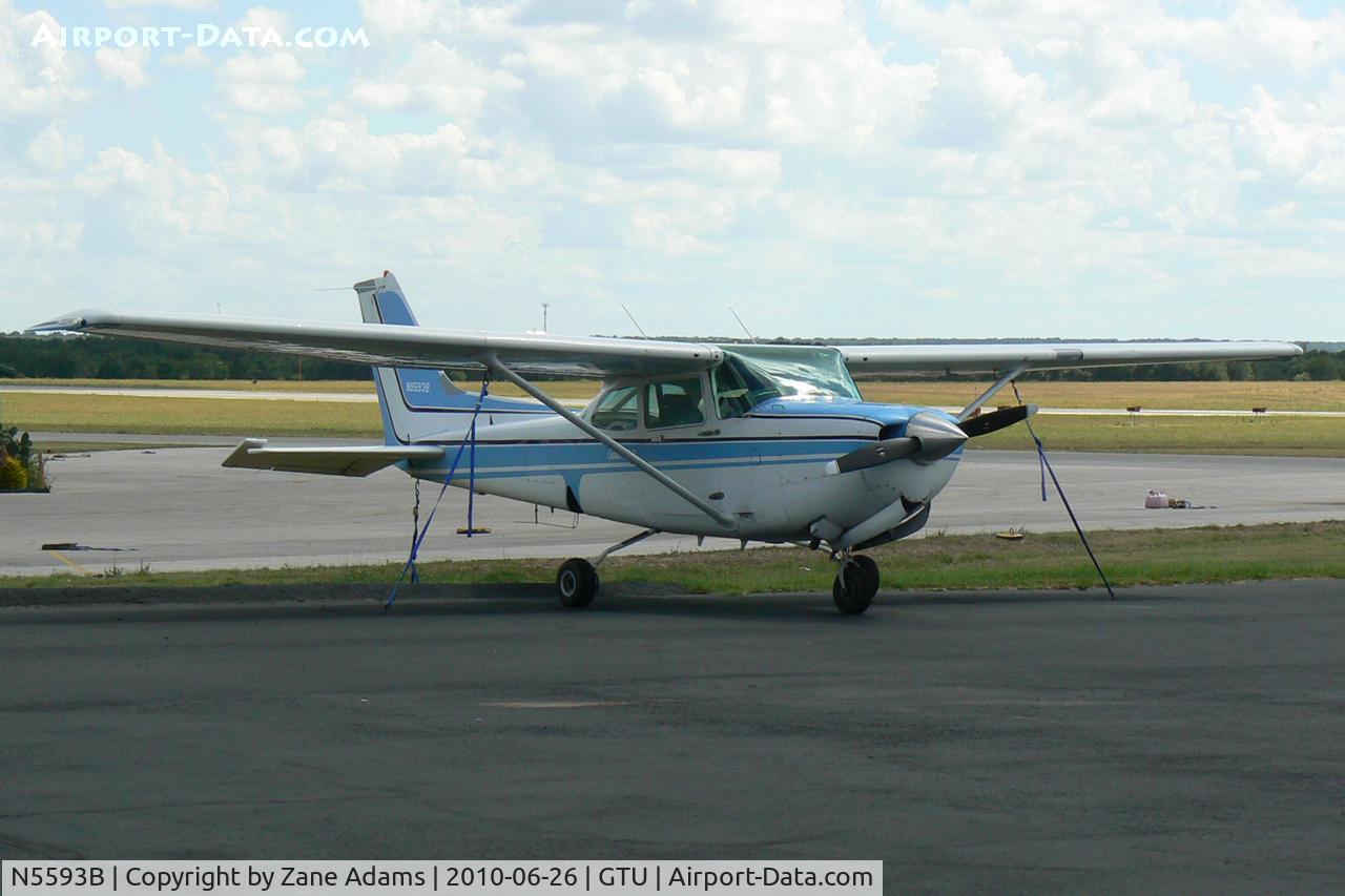 N5593B, 1956 Cessna 182 Skylane C/N 33593, At Georgetown Municipal, TX