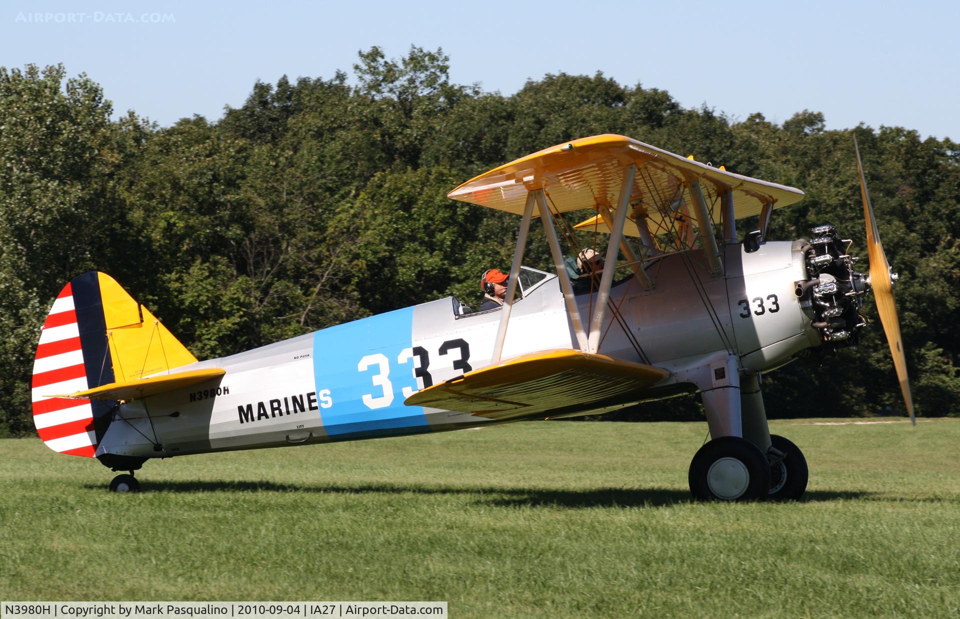 N3980H, 1940 Boeing PT-13B C/N 75167, Stearman