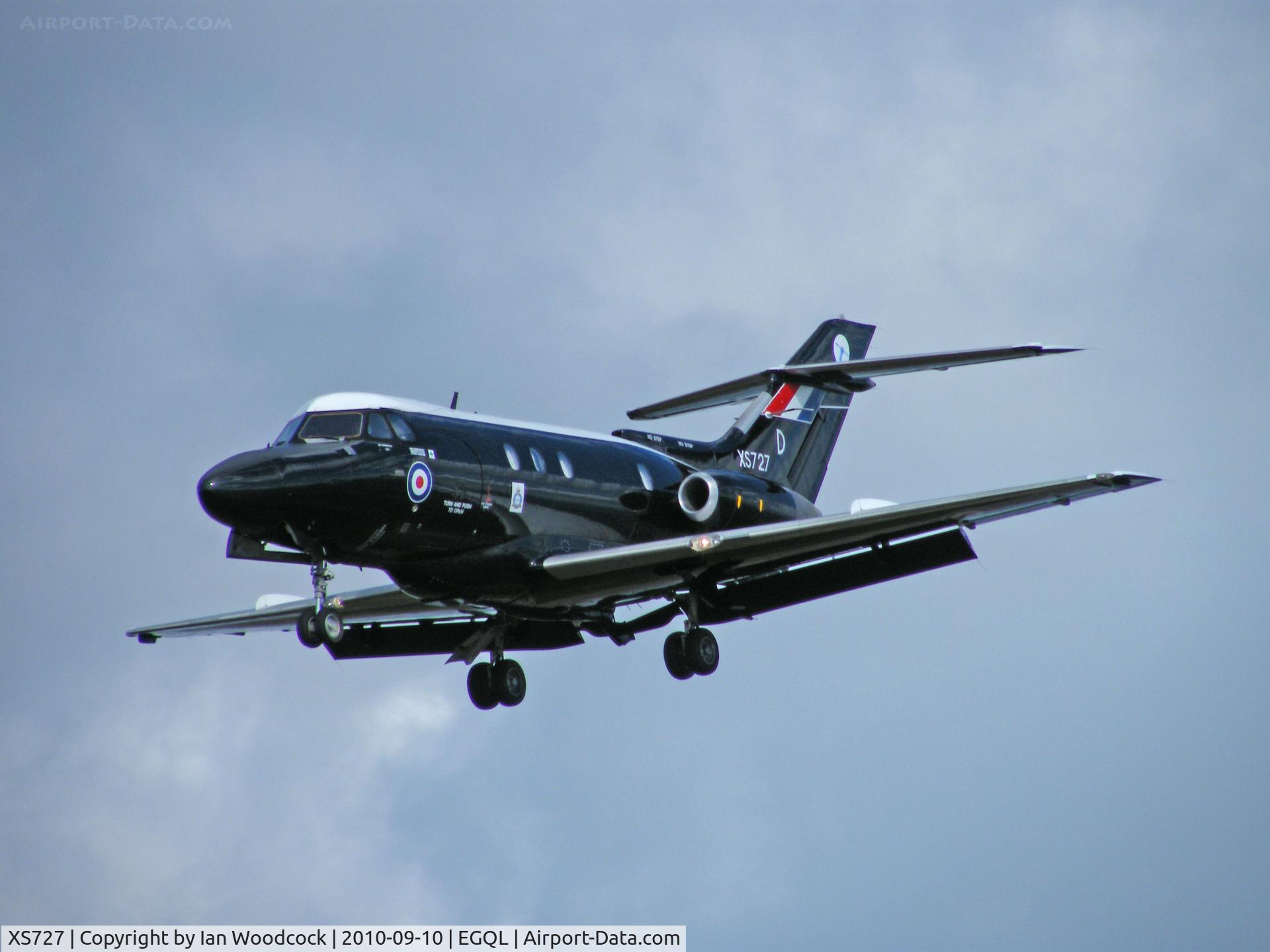XS727, 1965 Hawker Siddeley HS.125 Dominie T.1 C/N 25045, Dominie T1 on short finals at RAF Leuchars.