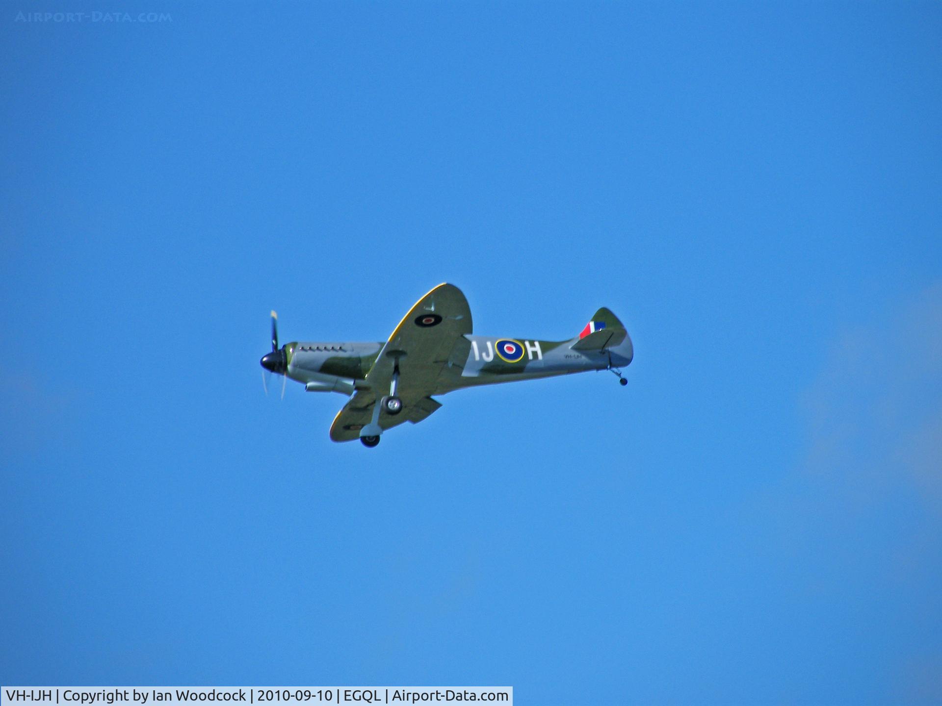 VH-IJH, Supermarine Aircraft Spitfire Mk.26 C/N 036, Supermarine Aircraft Spitfire Mk26,built in Australia (about 80% of full size) currently based at Scone airfield,Perth Scotland..about to land at RAF Leuchars.