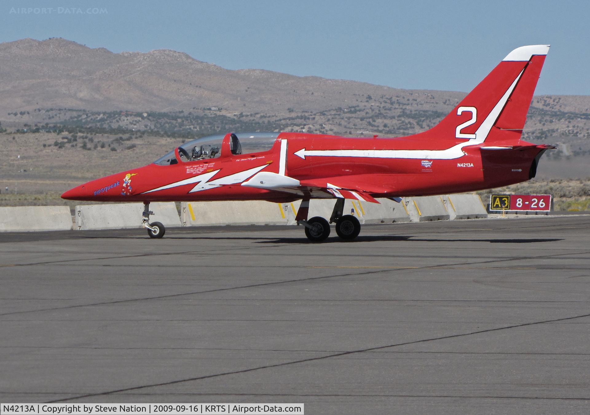N4213A, Aero L-39C Albatros C/N 0105, Race #2 Aero Vodochody L39C taxiing for Jet Race class heat @ 2009 Reno Air Races