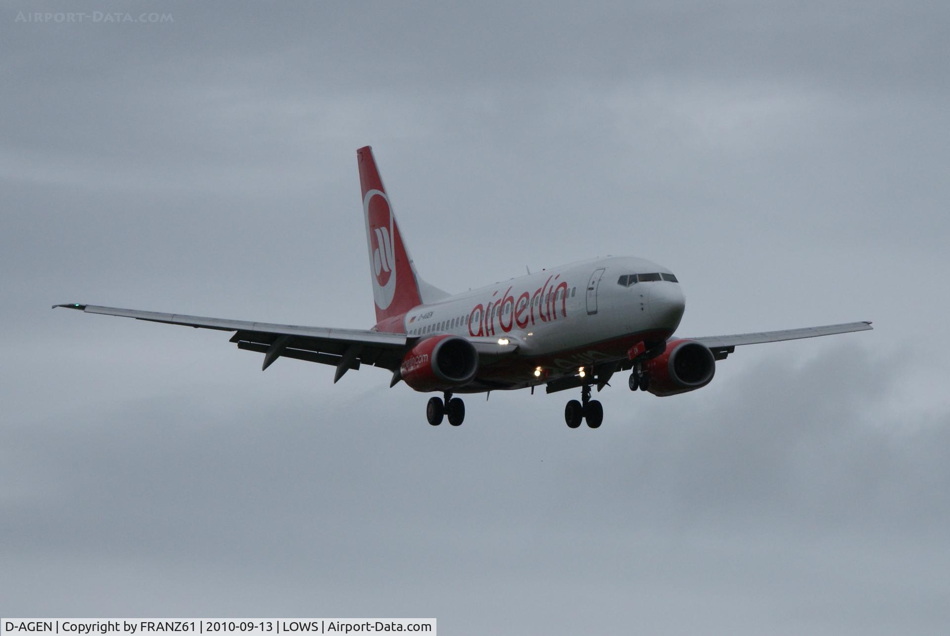 D-AGEN, 1998 Boeing 737-75B C/N 28100, Air Berlin