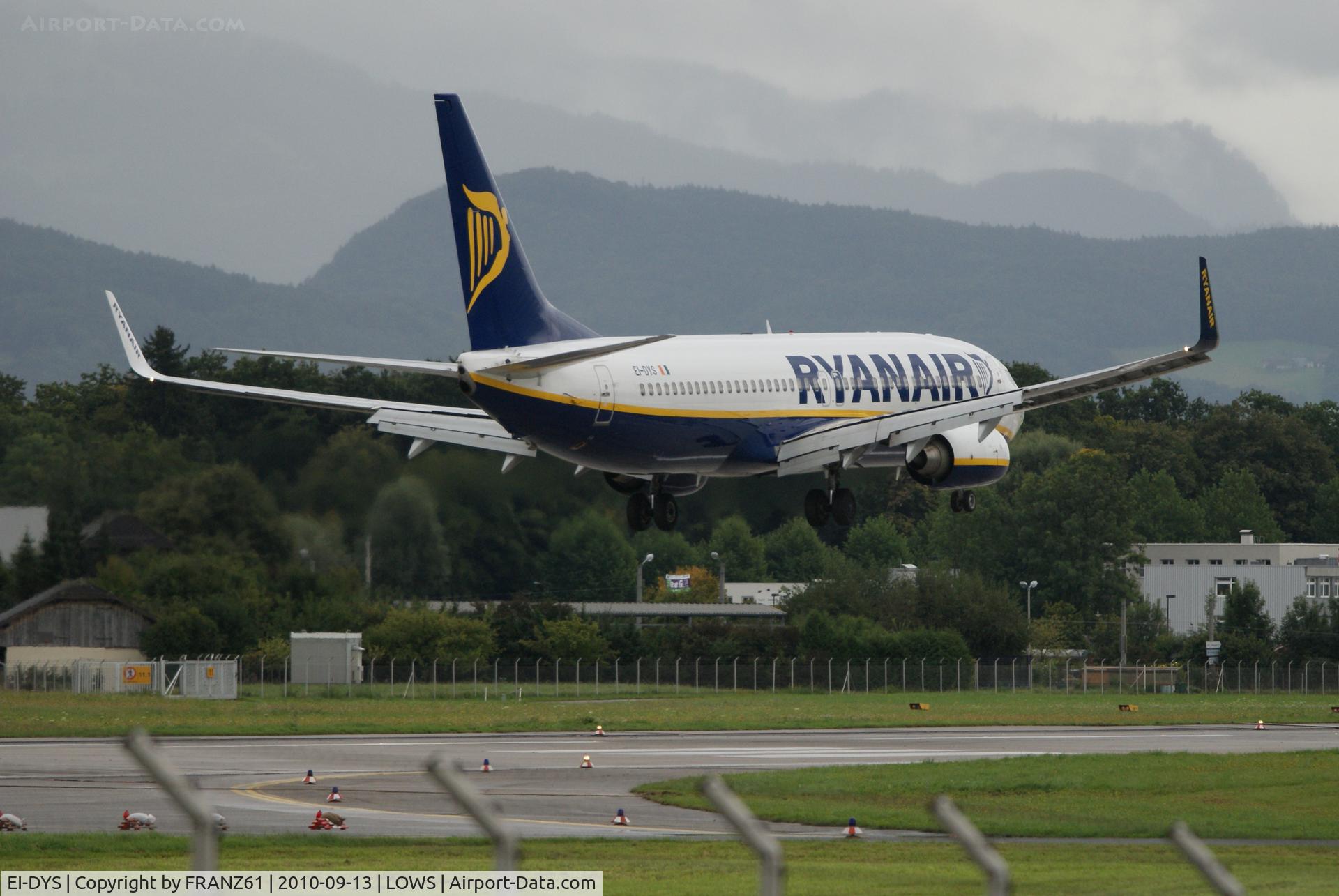 EI-DYS, 2008 Boeing 737-8AS C/N 37514, Ryanair