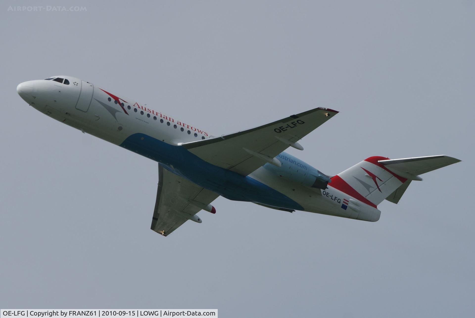 OE-LFG, 1995 Fokker 70 (F-28-0070) C/N 11549, Austrian Arrows