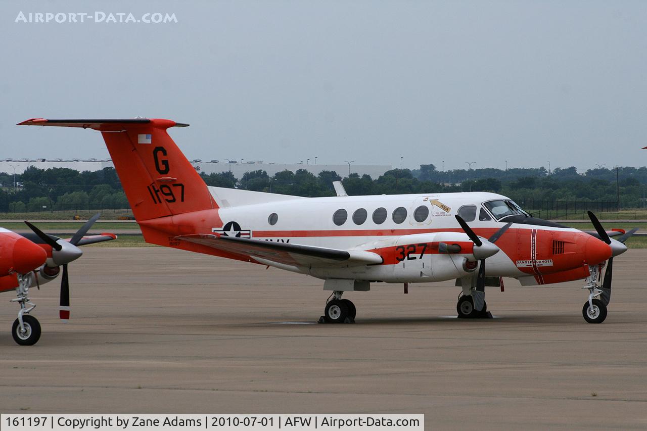 161197, Beech UC-12B Huron C/N BJ-13, US Navy TC-12B escaping NAS Kingsville and possible damage from Hurricane Alex. Alliance Airport - Fort Worth, TX