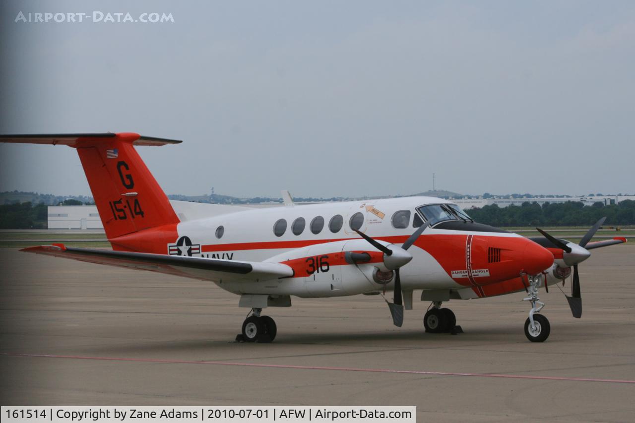 161514, Beech TC-12B Huron C/N BJ-62, US Navy TC-12B escaping NAS Kingsville and possible damage from Hurricane Alex. Alliance Airport - Fort Worth, TX