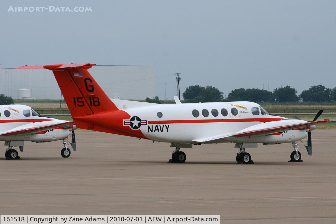 161518, 1982 Beech TC-12B Huron C/N BJ-66, US Navy TC-12B escaping NAS Kingsville and possible damage from Hurricane Alex. Alliance Airport - Fort Worth, TX