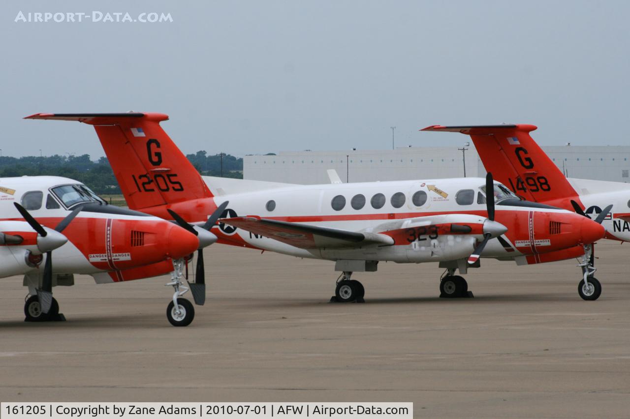 161205, Beech UC-12B Huron C/N BJ-21, US Navy TC-12B escaping NAS Kingsville and possible damage from Hurricane Alex. Alliance Airport - Fort Worth, TX