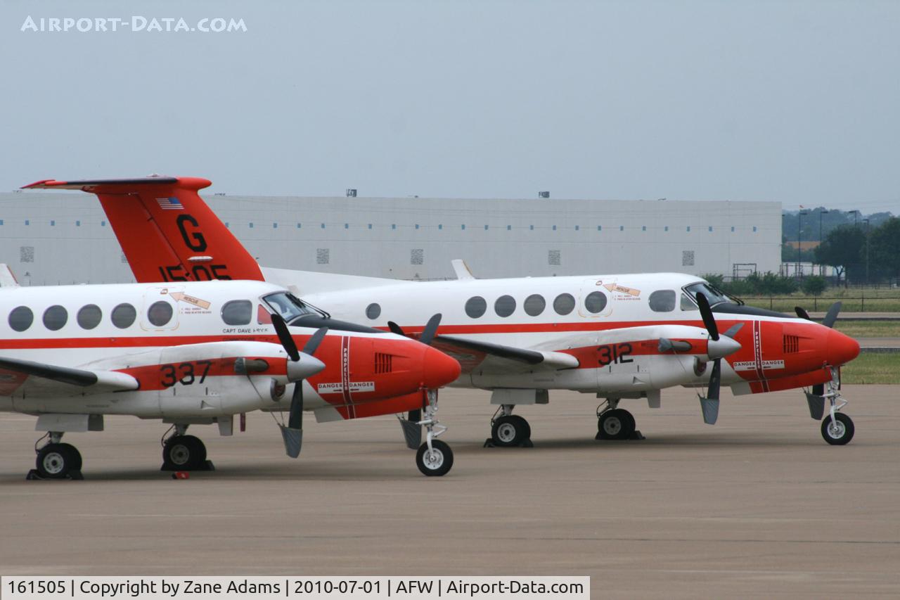 161505, Beech UC-12B Huron C/N BJ-53, US Navy TC-12B escaping NAS Kingsville and possible damage from Hurricane Alex. Alliance Airport - Fort Worth, TX