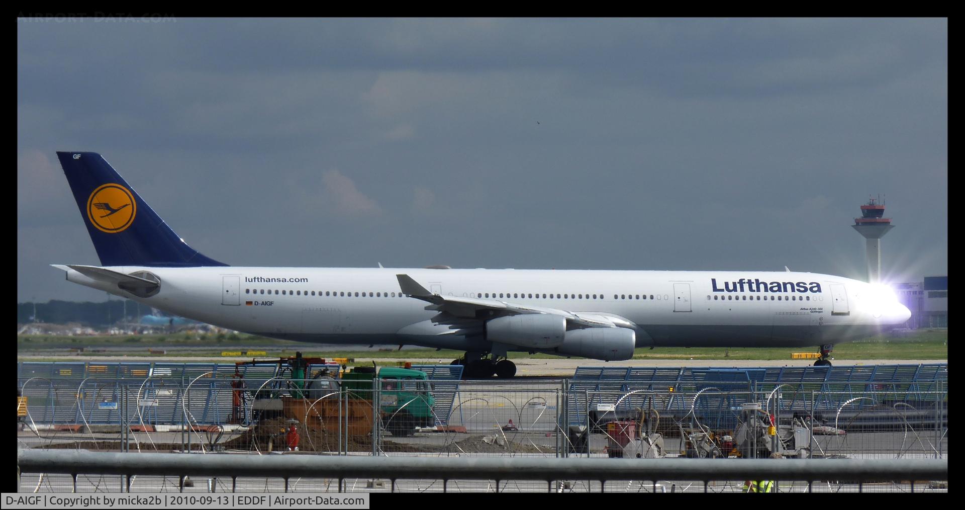 D-AIGF, 1994 Airbus A340-311 C/N 035, Take Off