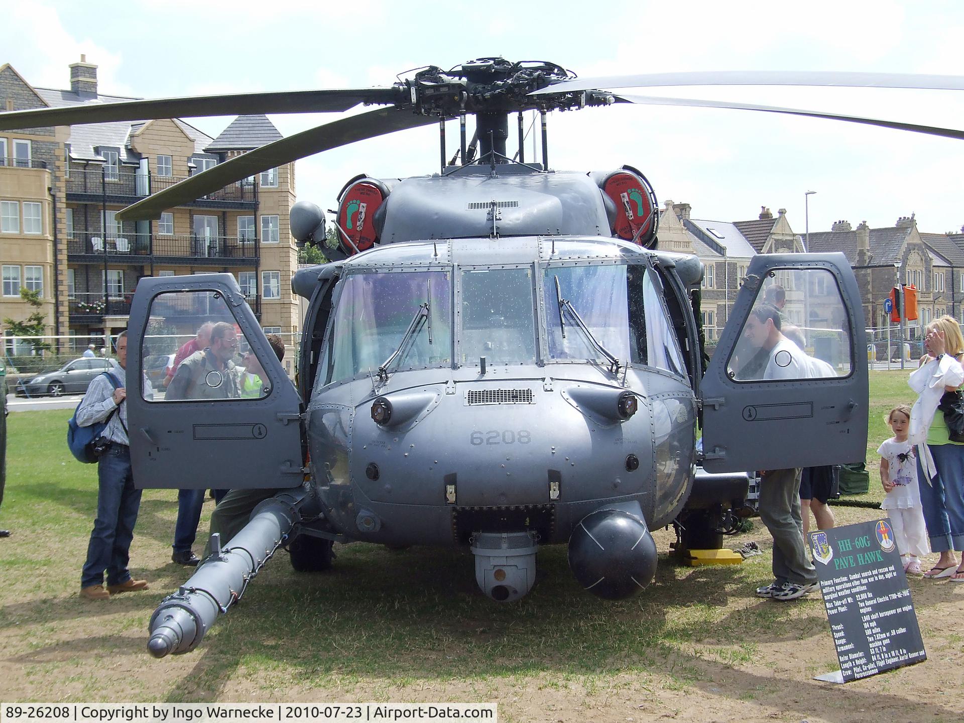 89-26208, 1989 Sikorsky HH-60G Pave Hawk C/N 70-1439, Sikorsky HH-60G Pave Hawk of the USAF at the 2010 Helidays on the Weston-super-Mare