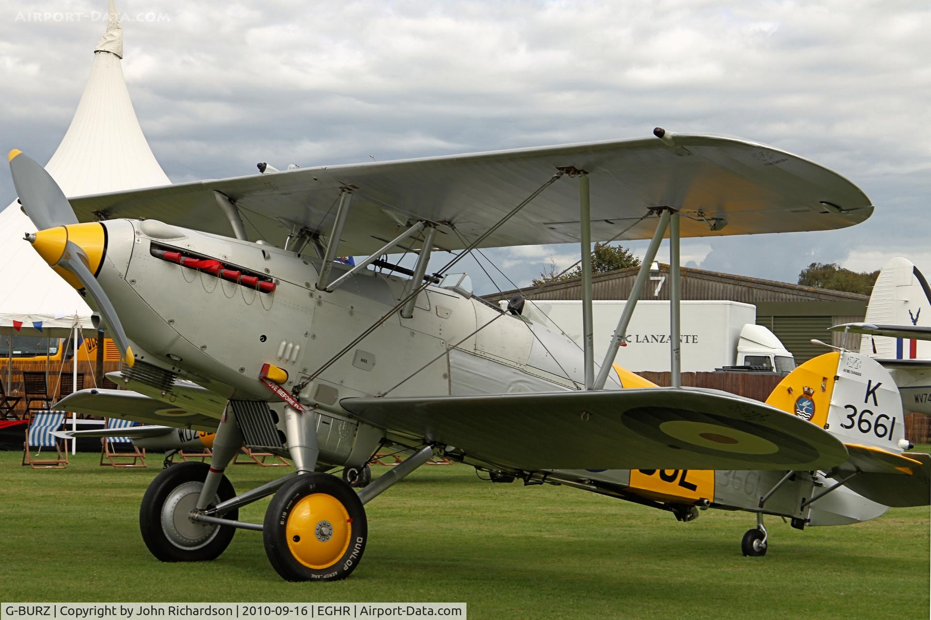 G-BURZ, 1934 Hawker Nimrod II C/N 41H-59890, At Goodwood for the Revival Meeting
