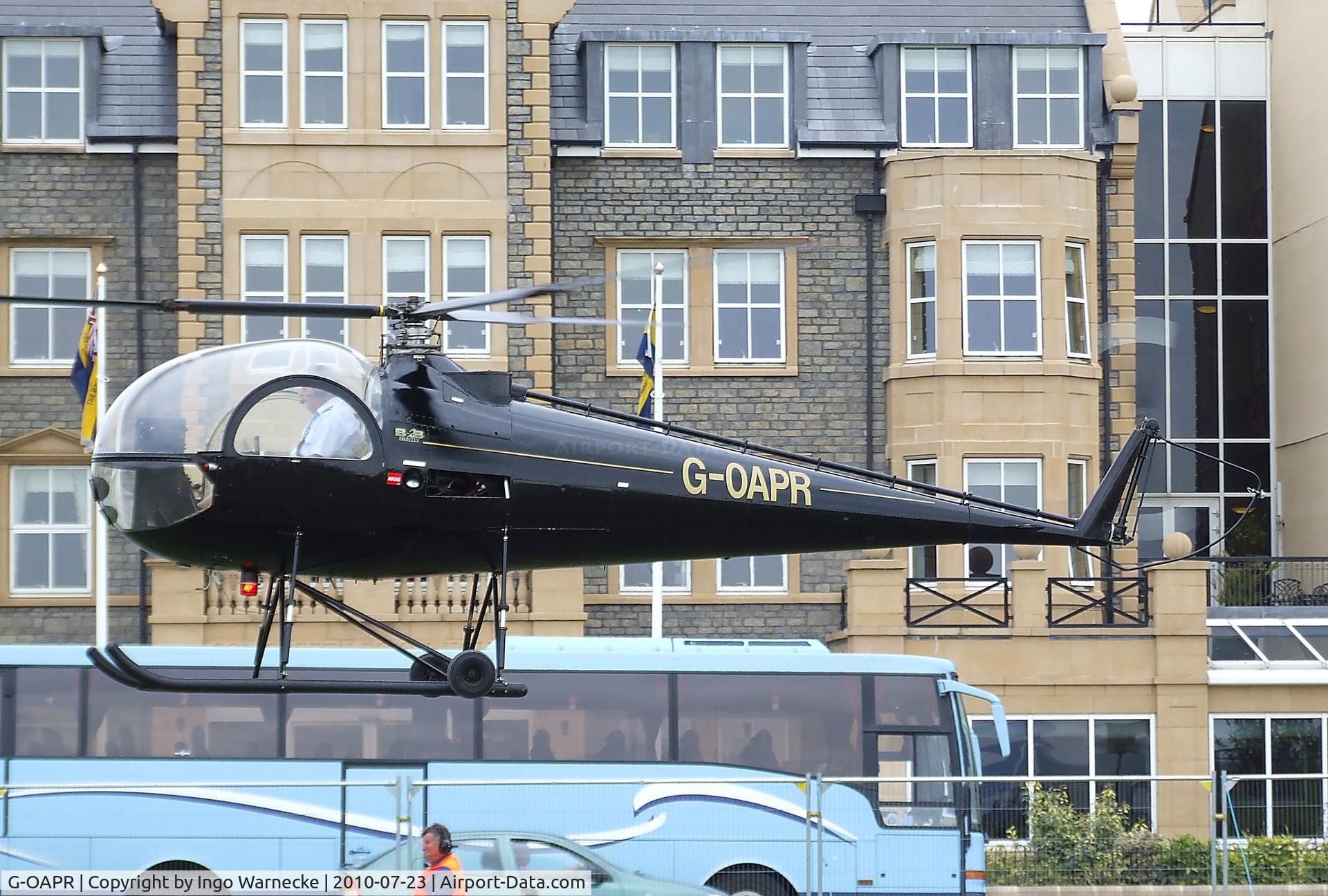 G-OAPR, 1965 Brantly B-2B C/N 446, Brantly B-2B at the 2010 Helidays on the Weston-super-Mare