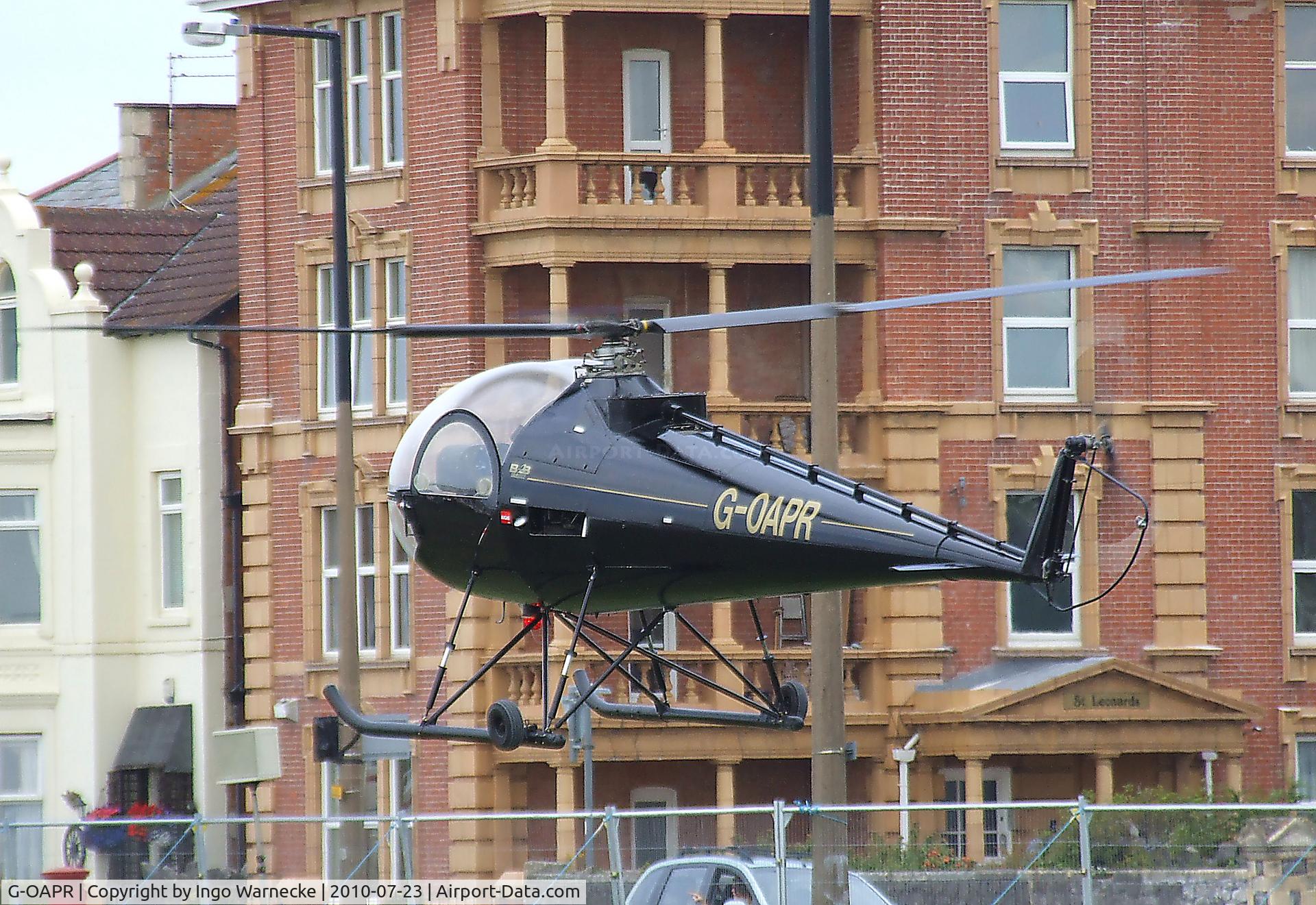 G-OAPR, 1965 Brantly B-2B C/N 446, Brantly B-2B at the 2010 Helidays on the Weston-super-Mare