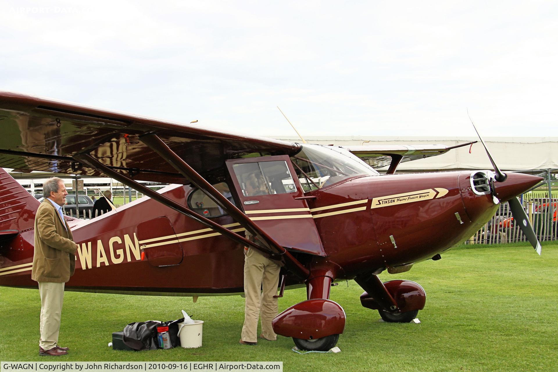 G-WAGN, 1948 Stinson 108-3 Voyager C/N 108-4216, At Goodwood for the Revival Meeting
