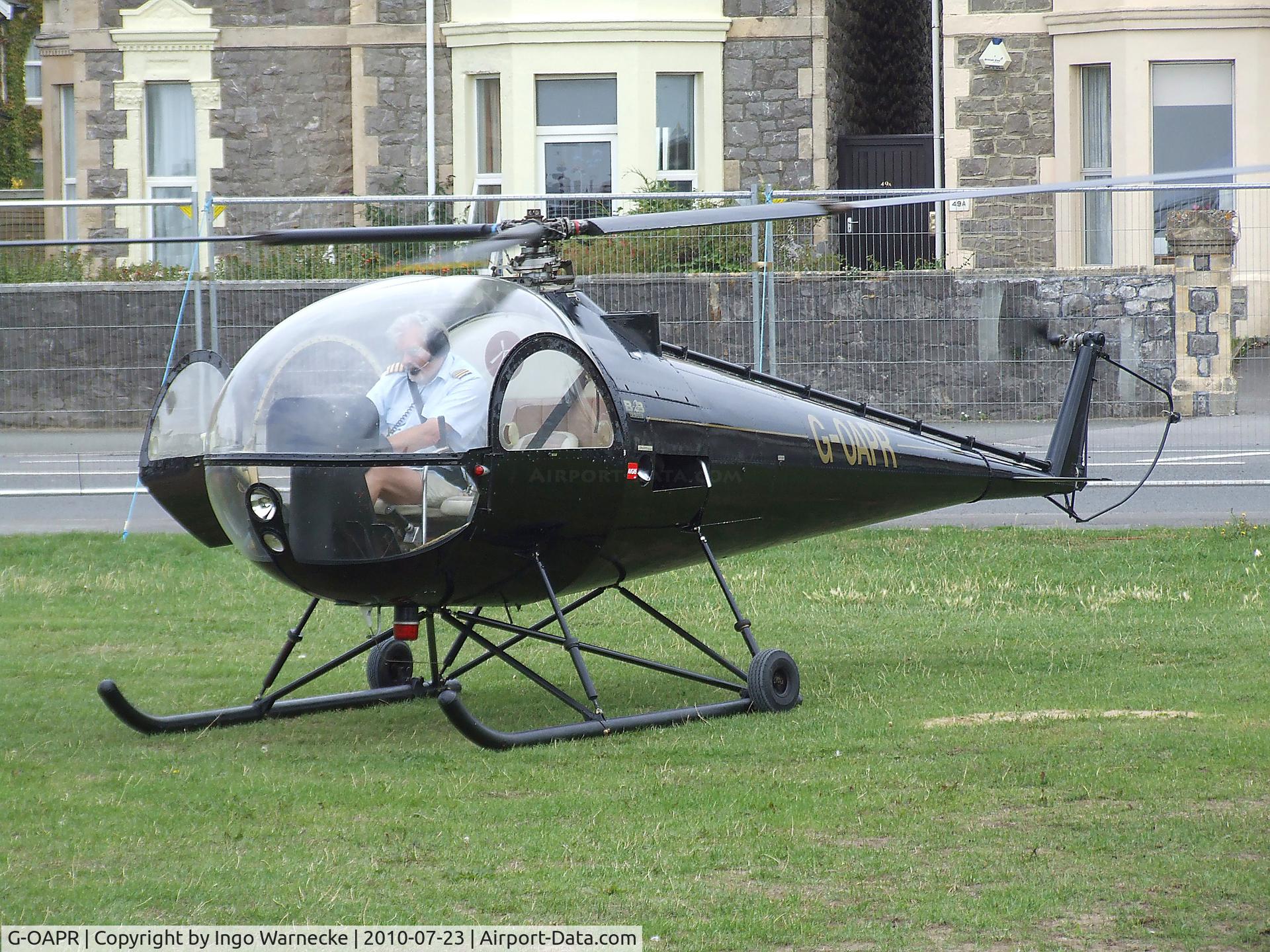 G-OAPR, 1965 Brantly B-2B C/N 446, Brantly B-2B at the 2010 Helidays on the Weston-super-Mare