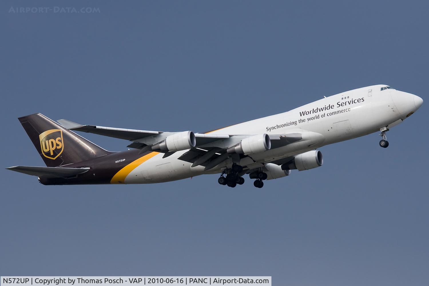 N572UP, 2007 Boeing 747-44AF C/N 35669, United Parcel Service (UPS)
