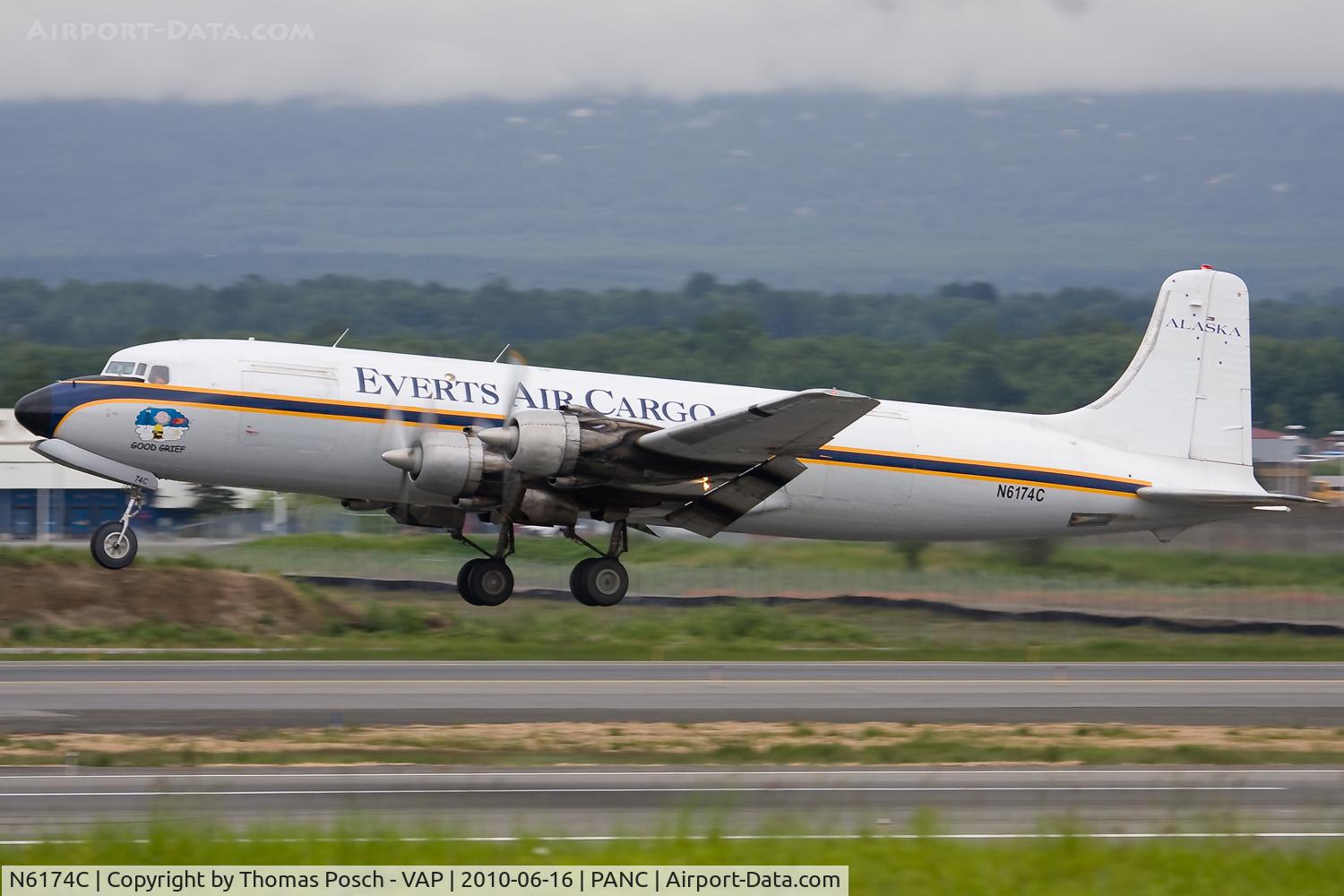N6174C, 1954 Douglas DC-6A C/N 44075, Everts Air Cargo