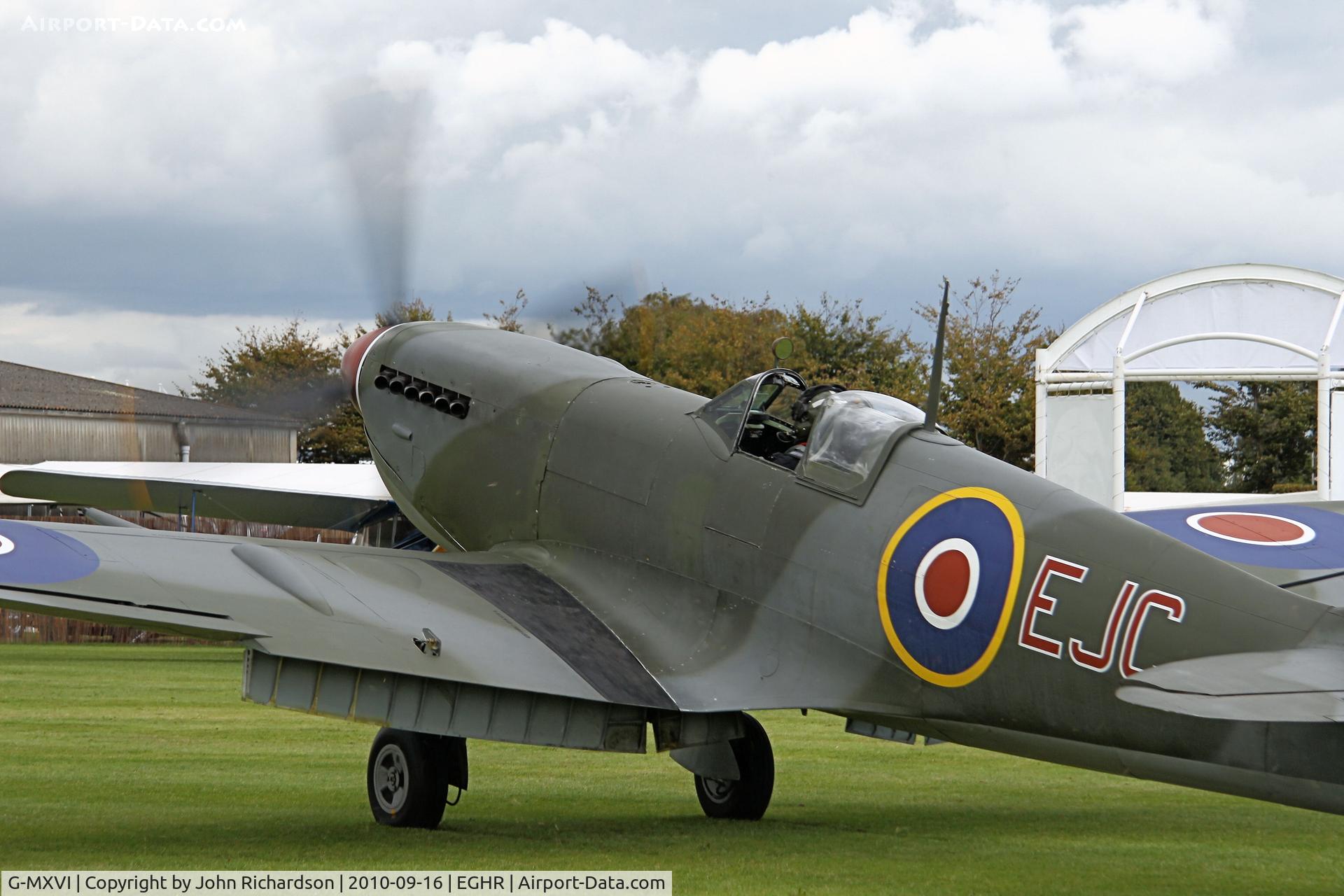 G-MXVI, 1945 Supermarine 361 Spitfire LF.XVIe C/N CBAF.IX.4394, At Goodwood for the Revival Meeting