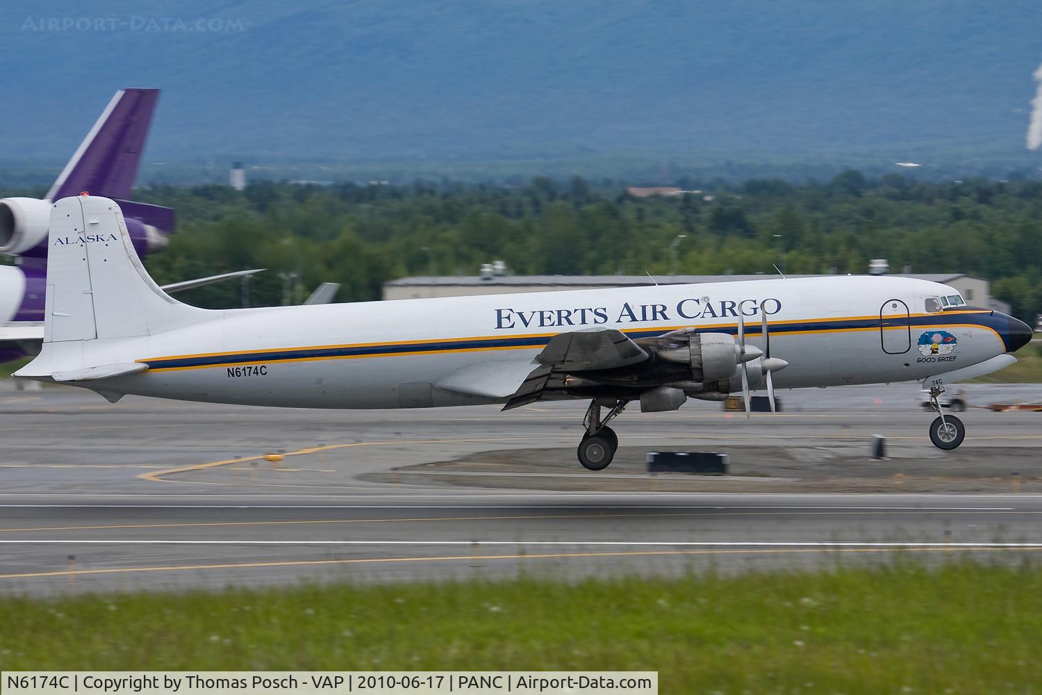 N6174C, 1954 Douglas DC-6A C/N 44075, Everts Air Cargo