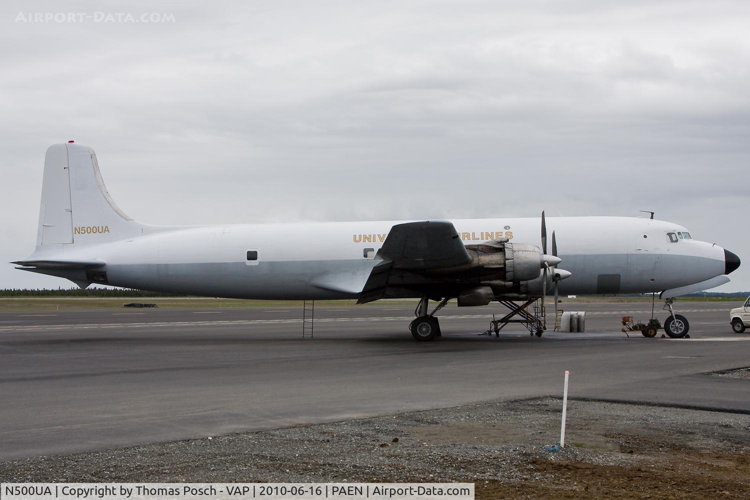 N500UA, 1953 Douglas C-118A Liftmaster (DC-6A) C/N 44597, Universal Airlines