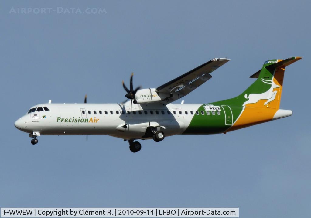 F-WWEW, 2010 ATR 72-212A C/N 923, F-WWEW MSN923 delivered 17sep10 TLS-ALY “Kilimandjaro”