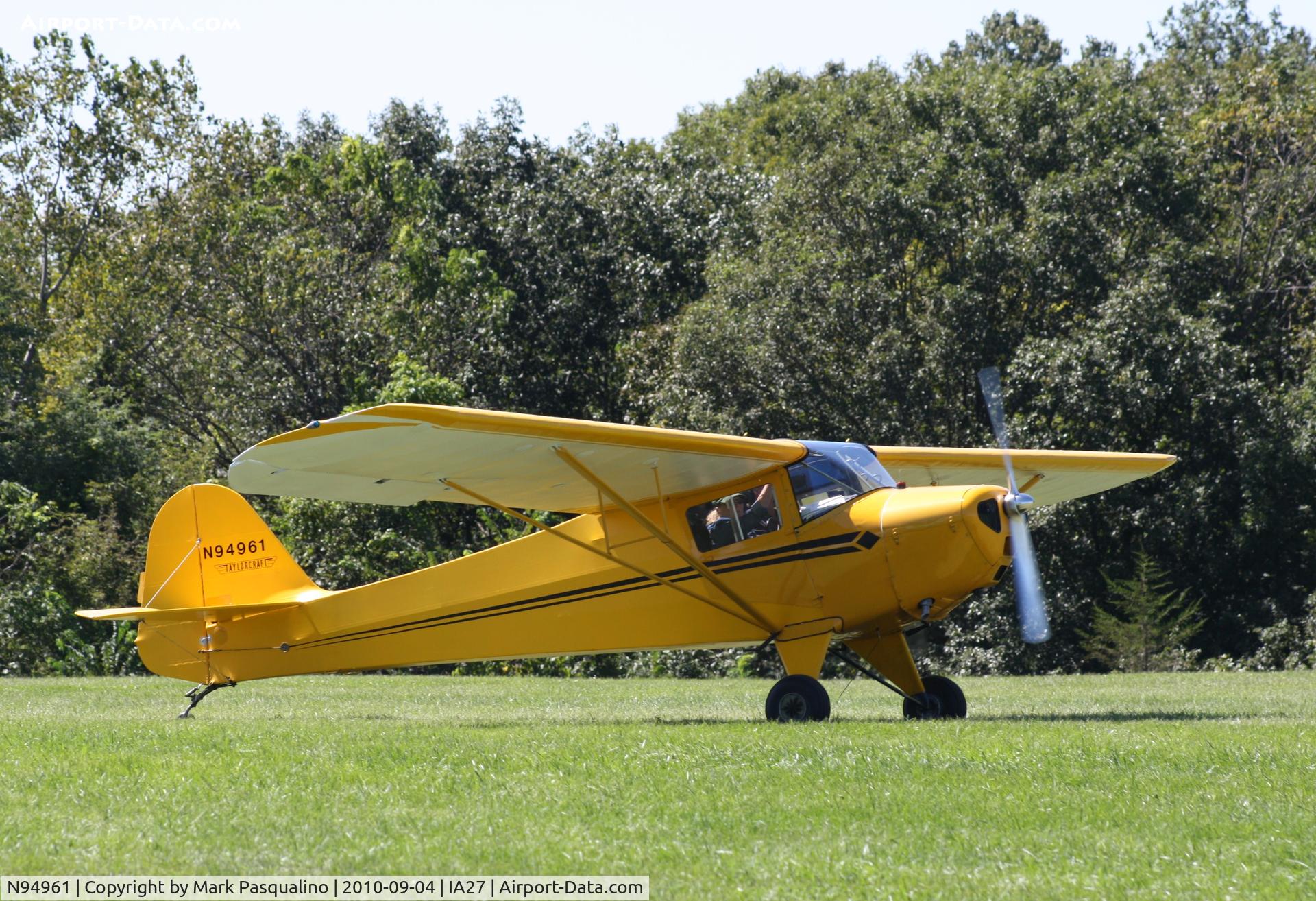N94961, 1946 Taylorcraft BC12-D C/N 9361, Taylorcraft BC12-D