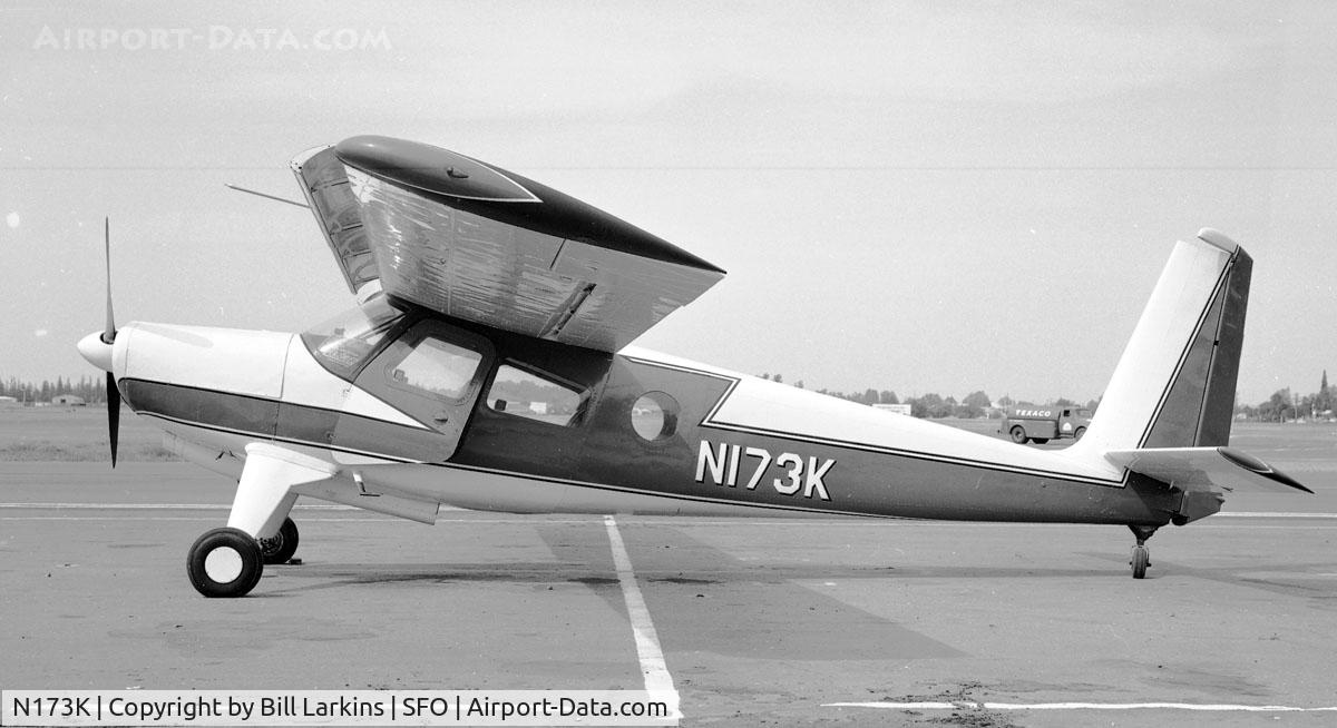 N173K, 1957 Helio H-391B Courier C/N 074, San Francisco 1966.