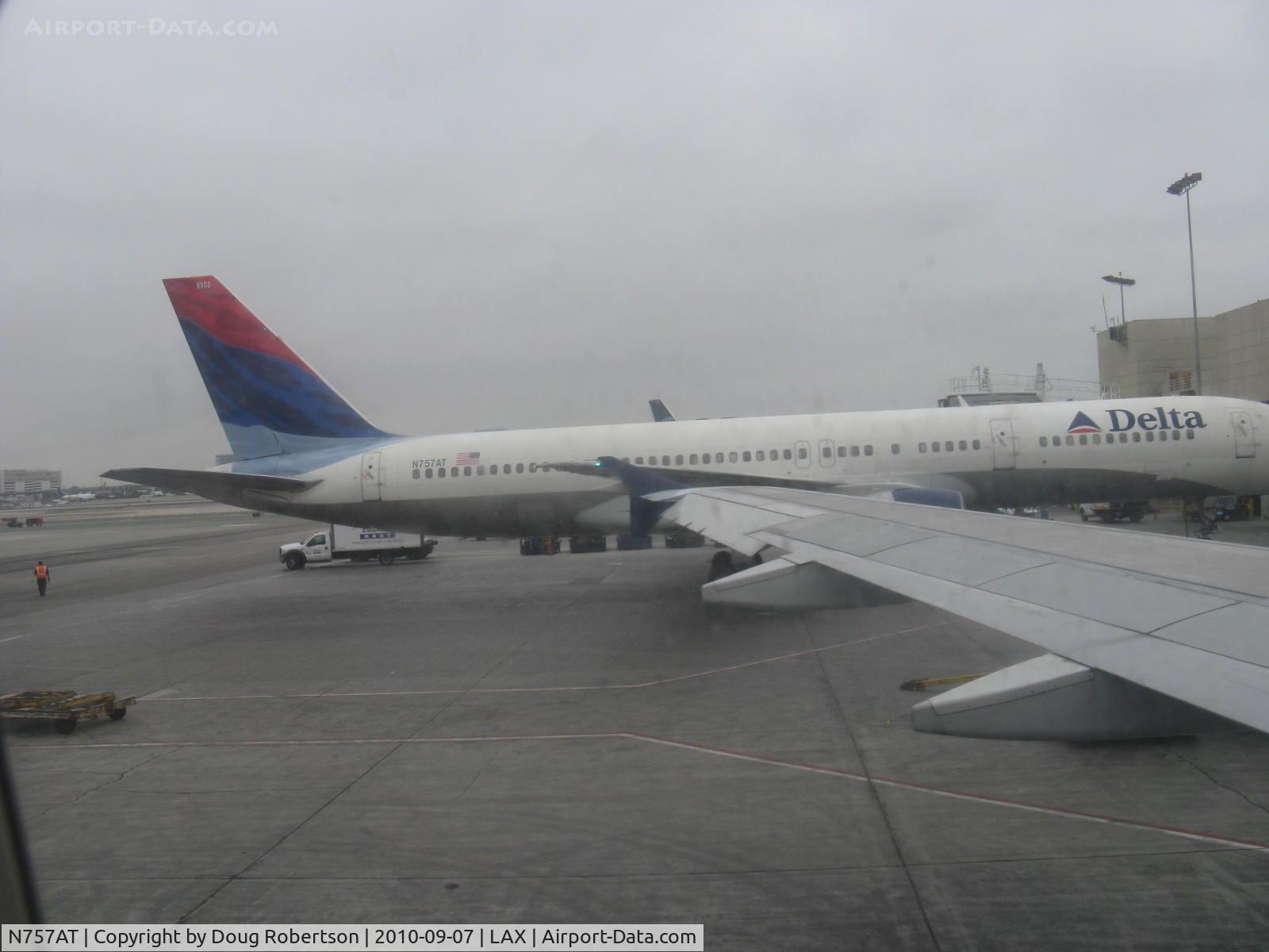 N757AT, 1984 Boeing 757-212 C/N 23127, 1984 Boeing B757-212 of Delta Airlines, 2 Pratt & Whitney PW2037 2nd generation Hi-bypass ratio Turbofans 37,600 lb st each. Meets FAR Part 36 noise requirements. 178 pax.