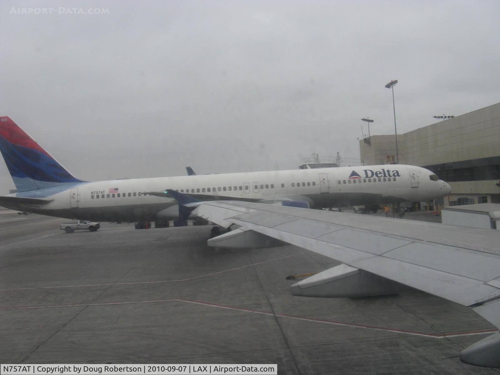 N757AT, 1984 Boeing 757-212 C/N 23127, 1984 Boeing B757-212 of Delta Airlines, 2 Pratt & Whitney PW2037 2nd generation Hi-bypass ratio Turbofans 37,600 lb st each. Meets FAR Part 36 noise requirements. 178 pax.