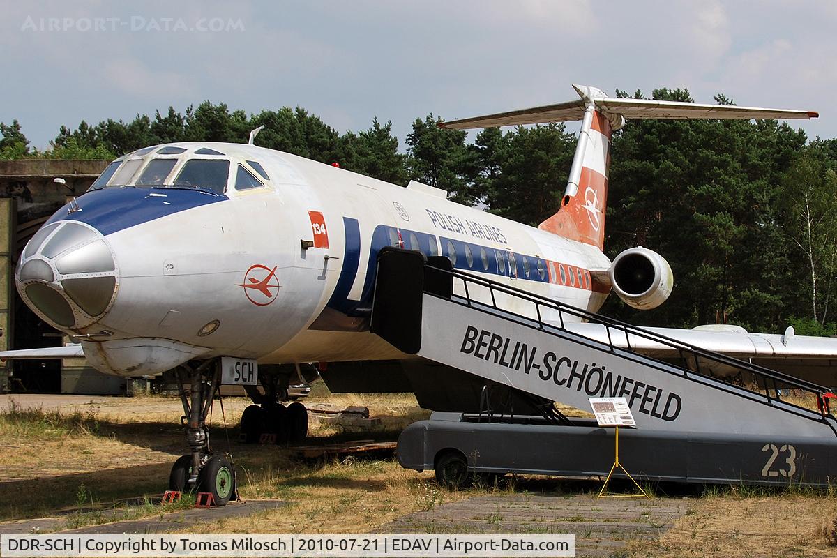 DDR-SCH, Tupolev Tu-134 C/N 9350906, Air Museum Finowfurt, airport Finow (EDAV)