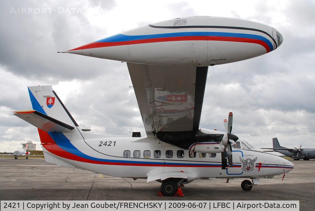 2421, 1990 Let L-410UVP-E Turbolet C/N 902421, Let L-410UVP-E Turbolet
Slovakia - Air Force 
Cazaux Air Force base