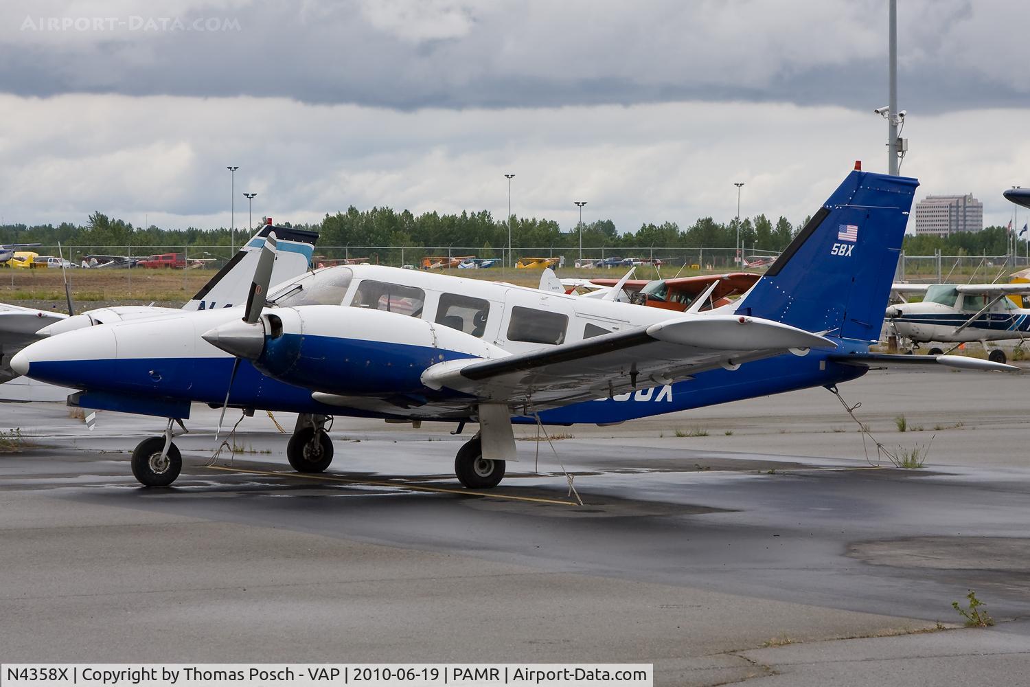 N4358X, 1975 Piper PA-34-200T C/N 34-7670027, Ram Air Freight