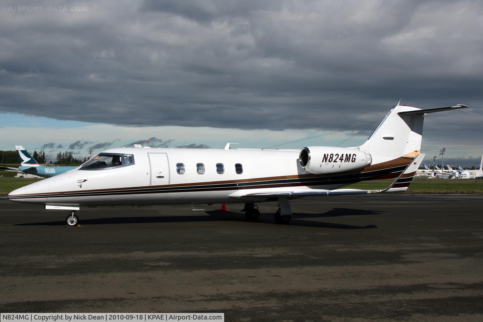 N824MG, 1984 Gates Learjet 55 C/N 106, KPAE