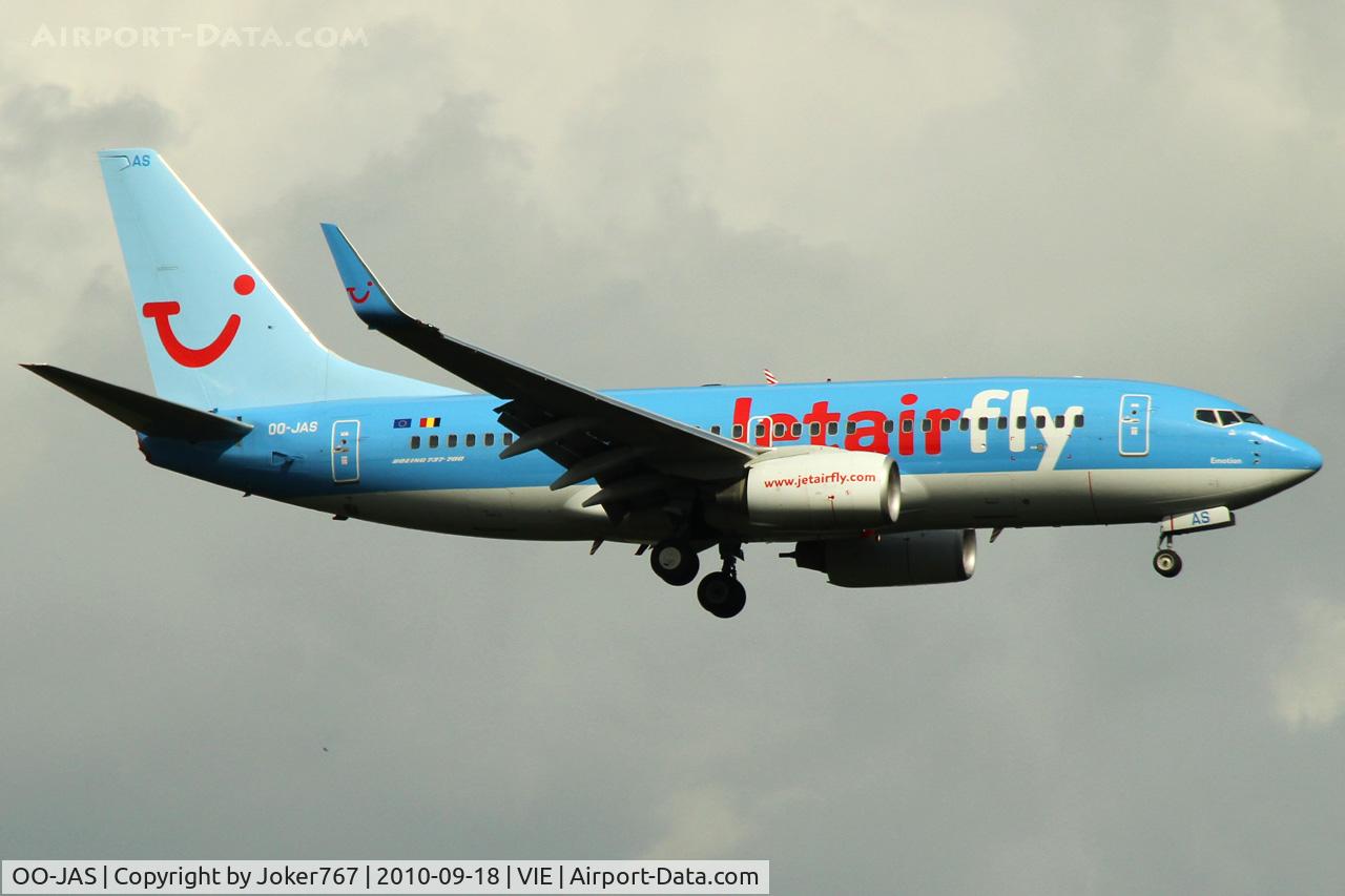 OO-JAS, 2008 Boeing 737-7K5 C/N 35144, Jetairfly