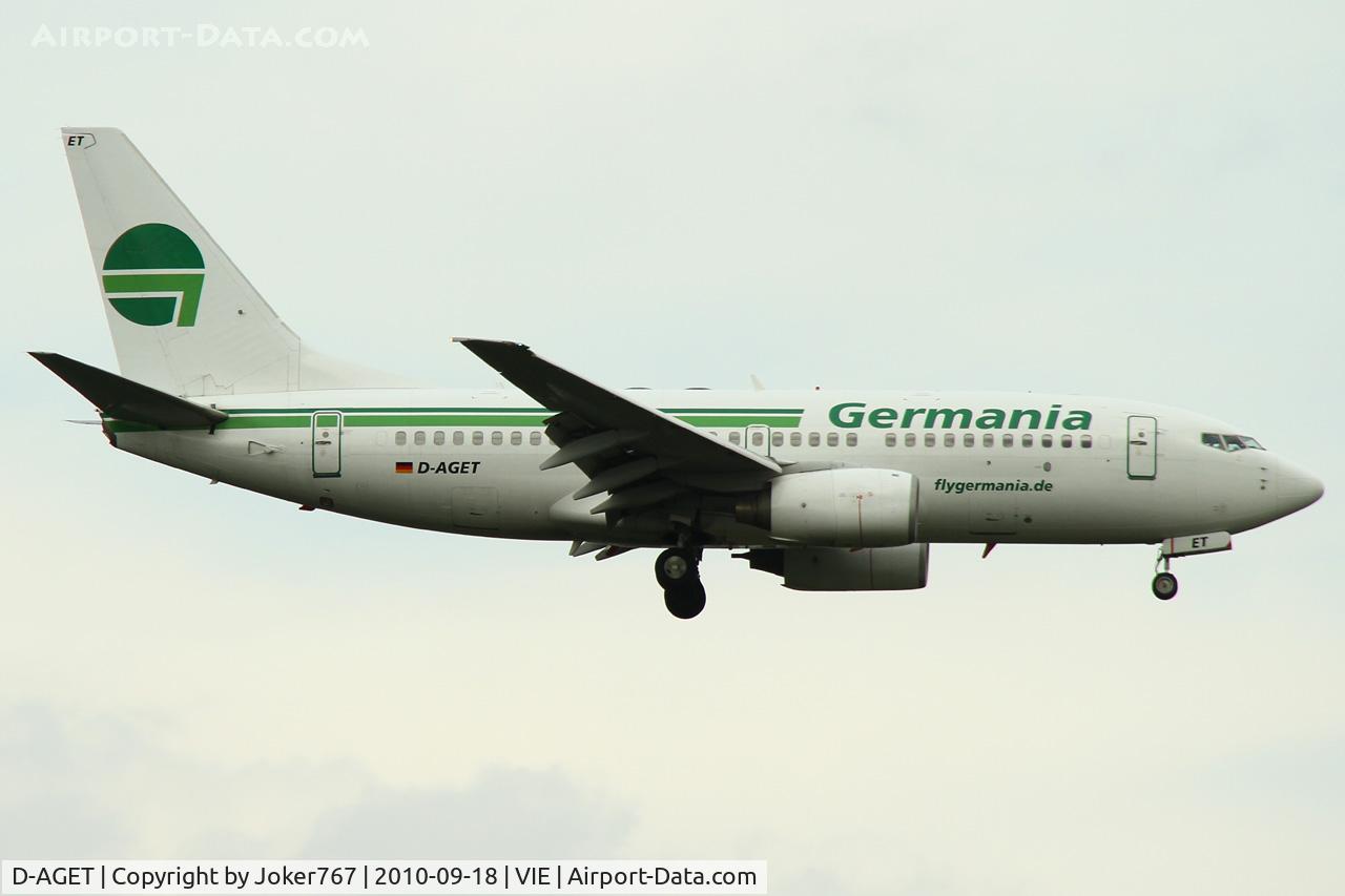 D-AGET, 1998 Boeing 737-75B C/N 28109, Germania