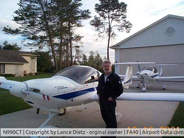 N990CT, 1999 Diamond DA-20C-1 Eclipse C/N C0090, 990 Ct = New Port Richey, Fl (Hidden lake Airport)
